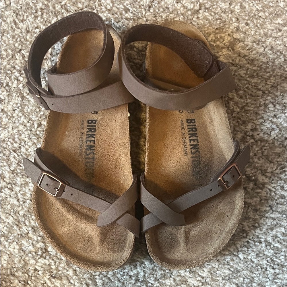 Birkenstock Yara Brown Strappy Ankle Sandals